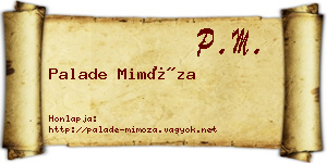 Palade Mimóza névjegykártya